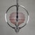 1930s Art Deco Pendant Lamp with Glass Shade and Chrome Frame, 1930s For Sale - Image 5 of 18
