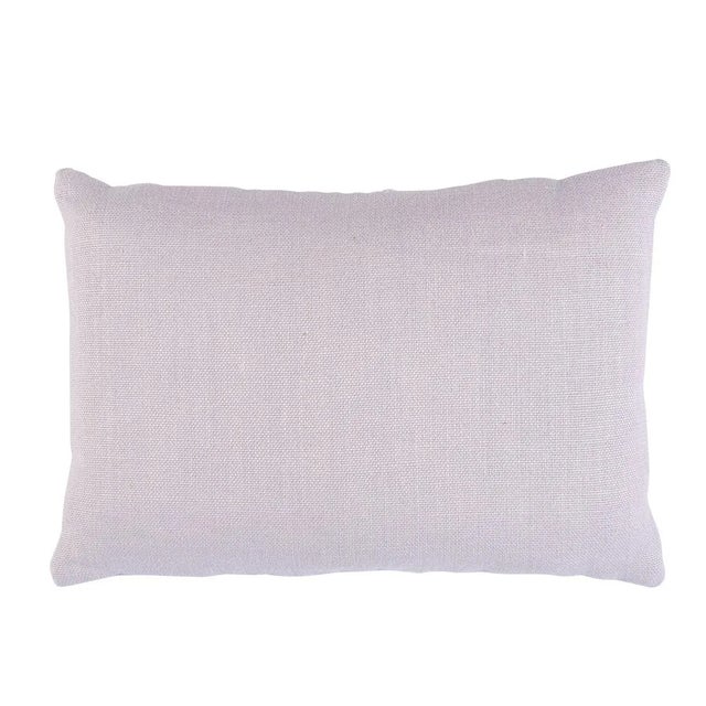 This pillow features Ashoka Tape with a knife edge finish. With a winding embroidered floral design accentuated by hand-...