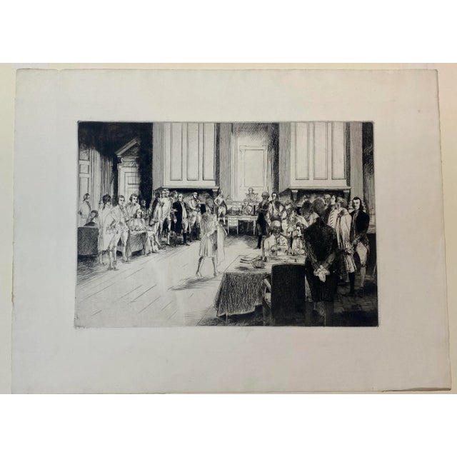 John Winkler "The Constitutional Convention" Original Signed Etching C.1932 For Sale - Image 13 of 13
