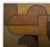Contemporary Geometric Abstract Oil and Cold Wax Painting Small Square Study Earth Tones by Stephen Cimini For Sale - Image 4 of 6