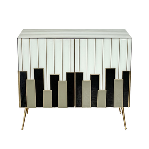 Sideboard with Two Glass Doors, 1980s