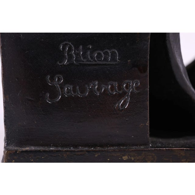 19th-Century Bronze Sculpture of Lorenzo De’ Medici After Michelangelo – Signed “R. Lion Sauvage” For Sale In Los Angeles - Image 6 of 18