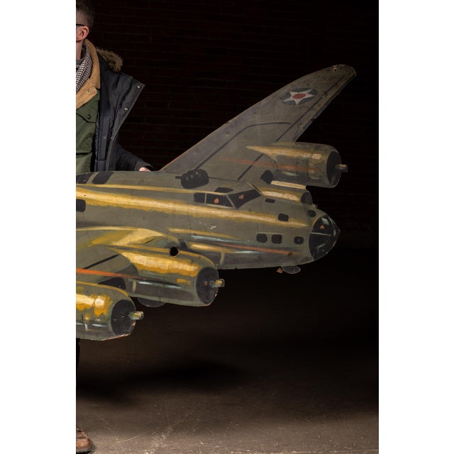 1940s WWII-Era u.s. Army Air Corps Bomber Masonite Wall Display Cutout For Sale - Image 5 of 9