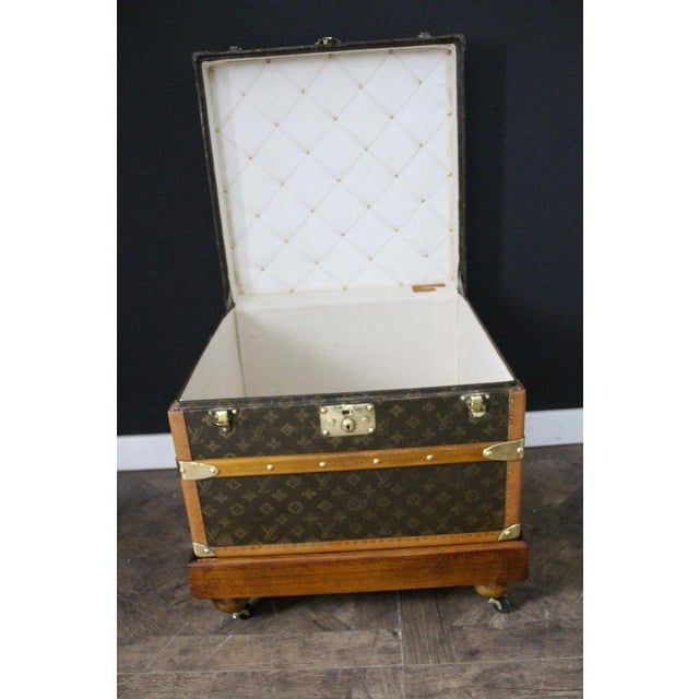Metal Small Monogram Trunk from Louis Vuitton, 1920 For Sale - Image 7 of 18