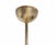 Gold Vintage Italian Brass and Crystal Chandelier, 1970s For Sale - Image 8 of 9