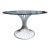 1970s Chrome Dining Table by Gastone Rinaldi With Glass Top For Sale