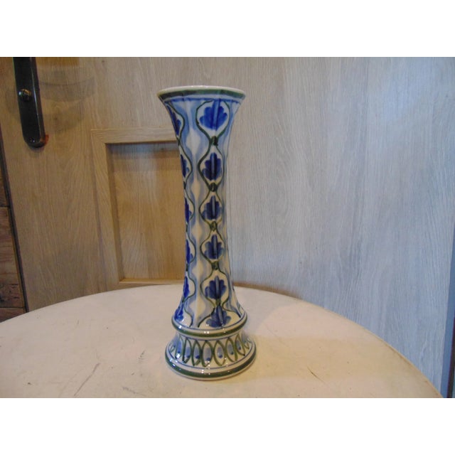 1970s Vintage Cobalt Porcelain Vase, 1970s For Sale - Image 5 of 6