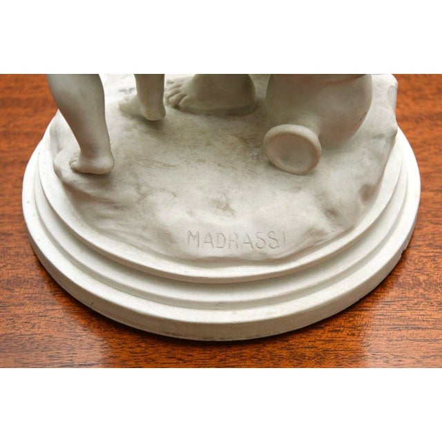 Luca Madrassi, French Figurative Sculpture, 1890, Bisque Porcelain For Sale - Image 10 of 11