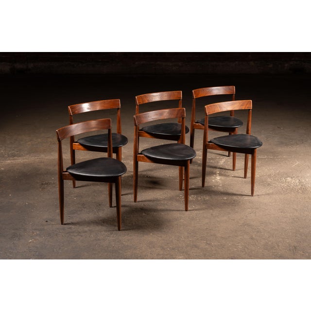 Vintage Hans Olsen "Roundette" Dining Suite With 7 Chairs by Frem Røjle For Sale In Chicago - Image 6 of 18