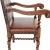 Brown Italian or Spanish Large Walnut Armchairs Circa 19th Century, a Pair For Sale - Image 8 of 11