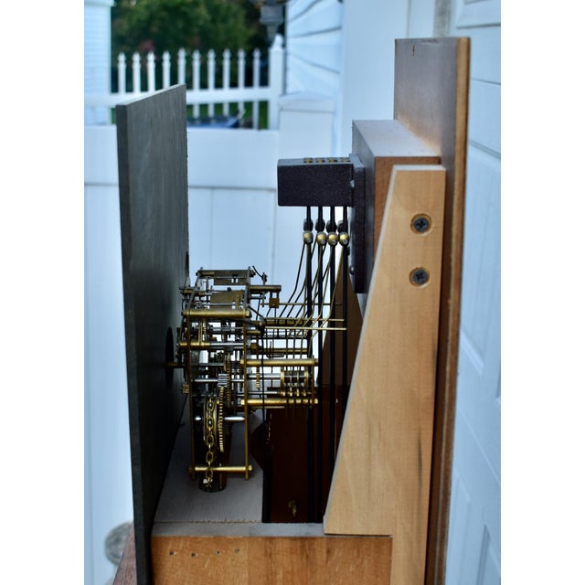 Vintage (1970's) Ridgeway Grandfather Clock part of the Connoiseur Collection. This Clock has a Jacobean Style. The Wood...