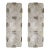 Large Pair of Rectangular Mid-Century Modern Glass Sconces For Sale
