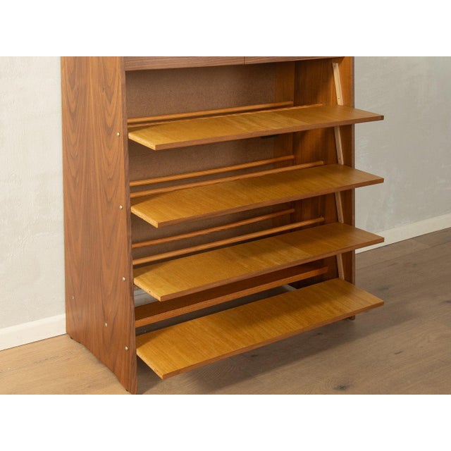 Brown Vintgae Shoe Cabinet, 1960s For Sale - Image 8 of 11