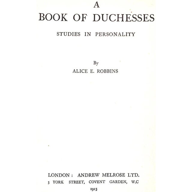 ROBBINS, Alice [339] pp. Andrew Melrose Ltd. 1913 First Printing 8 7/8" x 6 1/4