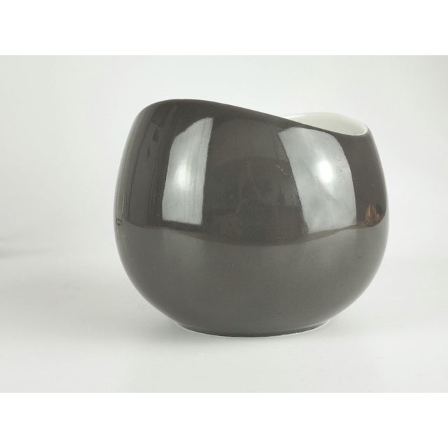 Gold Porcelain Bowl with Brass Tripod Stand from KPM Krister, Germany, 1950s For Sale - Image 8 of 14