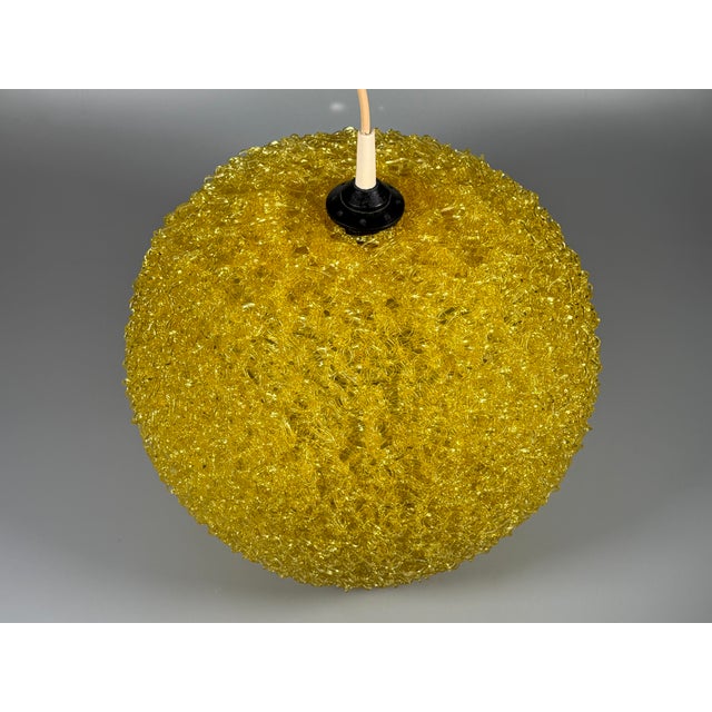 Space Age Spaghetti Style Acrylic Globe Pendant Lamp, 1970s For Sale - Image 15 of 18