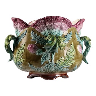 Cachepot in Glazed Ceramic For Sale