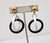 Napier Vintage 1960s Signed Napier Black & White Hoop Clip Earrings- 2 Pieces For Sale - Image 4 of 8