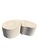 Cream Vintage Modern Designer Kidney Form Puzzle Coffee Table 2 Piece Set For Sale - Image 8 of 9