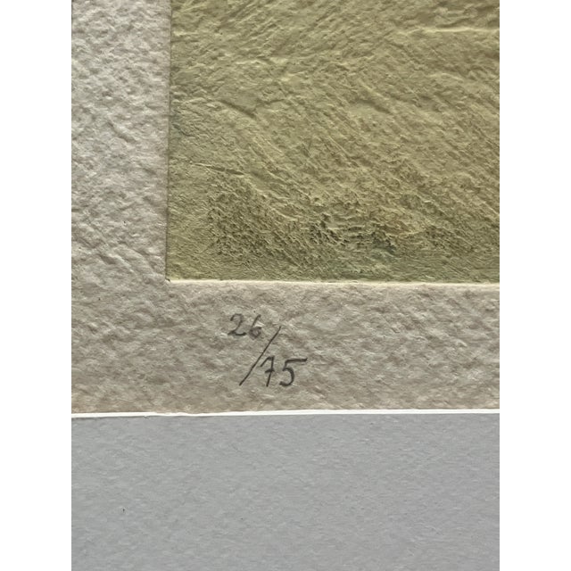 Geneviève Hugon, Carborundum Mezzotint Etching, 1980s, Framed For Sale In Miami - Image 6 of 11