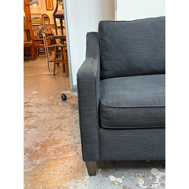 Wood Queen Size West Elm Harris Sleeper Sofa For Sale - Image 7 of 12