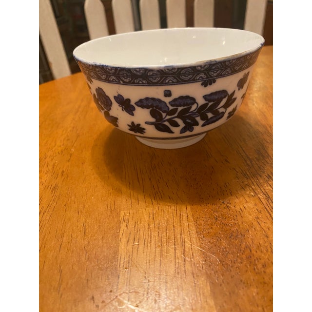 Antique Coalport Flow Blue Porcelain Bowl For Sale - Image 9 of 9