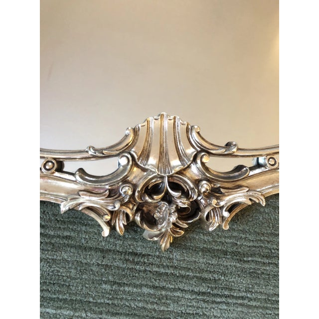 Vintage Ornate Hollywood Regency Gilt Composite Oversized Mirror by Basset For Sale - Image 10 of 11