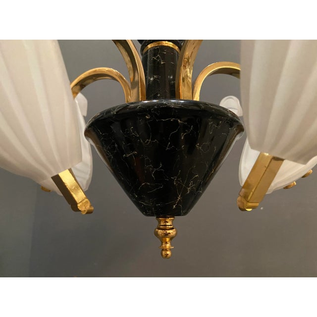 Murano Glass Leaf Chandelier, 1970s For Sale - Image 6 of 9