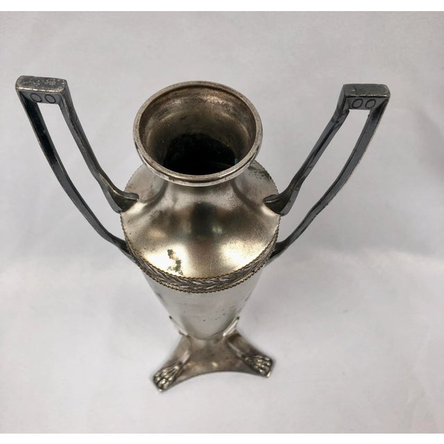 Silver Antique Art Noveau Silver Urns - a Pair For Sale - Image 8 of 12