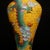 Yellow Late 20th Century Pair of Yellow Cloisonné Enamel Dragon and Phoenix Vases For Sale - Image 8 of 9