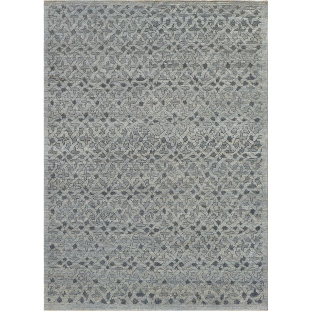 Modern Mansour Handmade Modern Rug For Sale - Image 3 of 3