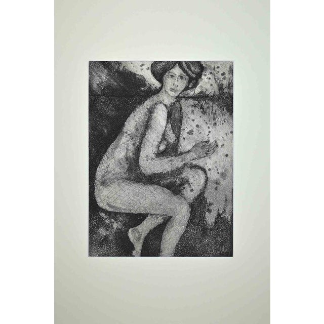 Etching and aquatint on paper. Hand signed in the lower right. Matteo, in very good condition. This piece is attributed to...