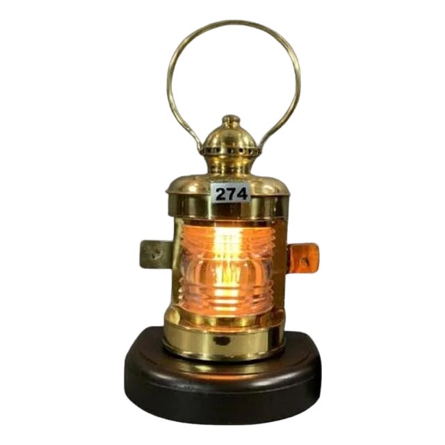 Brass Bow Light from a Boat For Sale
