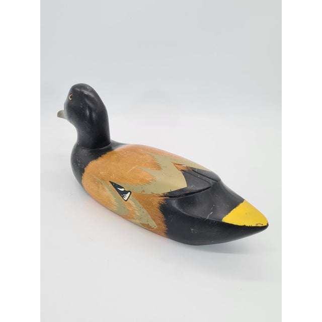 Hand-Painted Wooden Decorative Duck, 1960s-1970s For Sale - Image 6 of 10