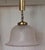 Vintage Ceiling Lamp with Frosted Glass Shade on Brass Mounting, 1970s, in Very Good conditions. Designed 1970 to 1979 Up...