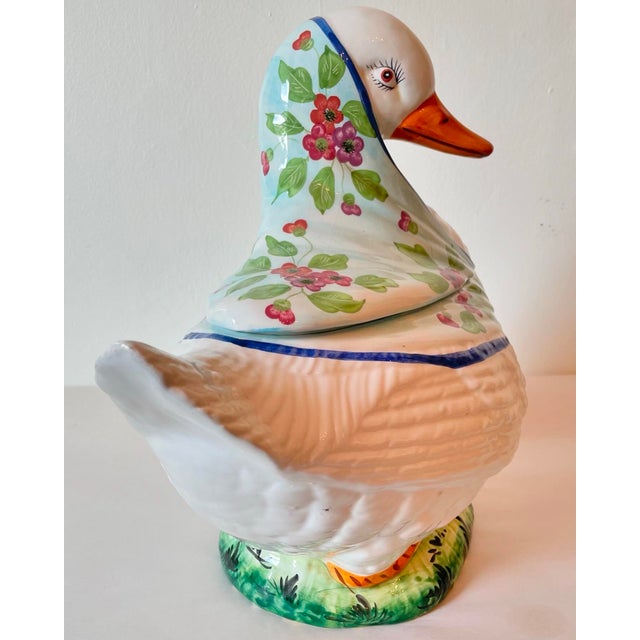 Mid 20th Century Vintage White Goose Tureen For Sale - Image 5 of 8