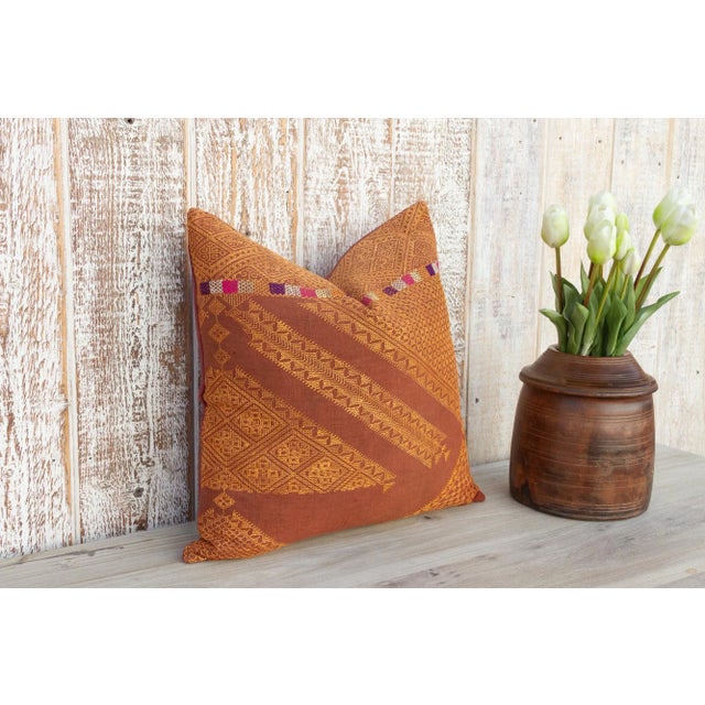 Yadvi Antique Indian Folk Pillow For Sale In Los Angeles - Image 6 of 10