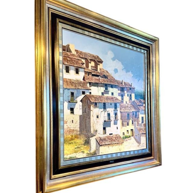 Beautiful original oil on canvas painting in naturalist realism style painted by Spanish artist, Jose Barbera (1945-2005)....