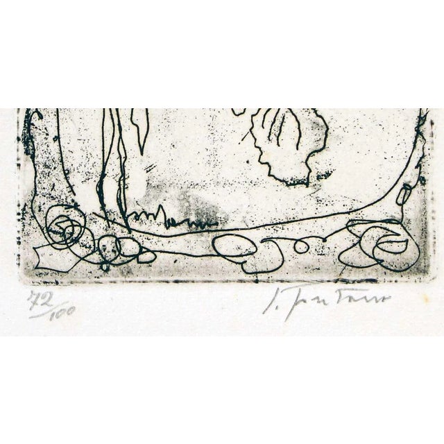 Untitled Etching by Lucio Fontana, 1965 For Sale - Image 3 of 4