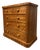 19th Century English Birch Chest of Drawers For Sale