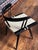 1960s Set of Four Attributed George Nakashima Designed Lacquered Grass Seated Chairs 1960s National Institute of Design India For Sale - Image 5 of 6