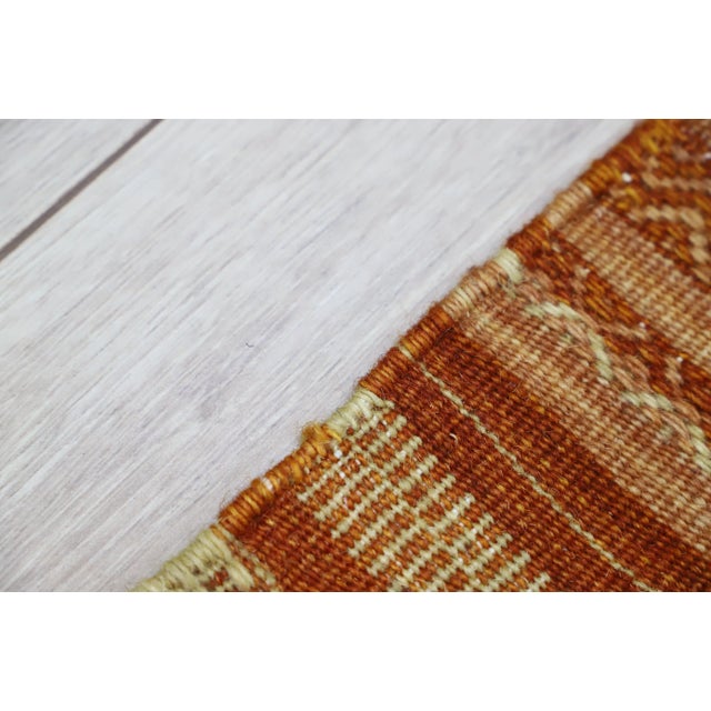 Brown 1980s Traditional Brown Striped Kilim For Sale - Image 8 of 10