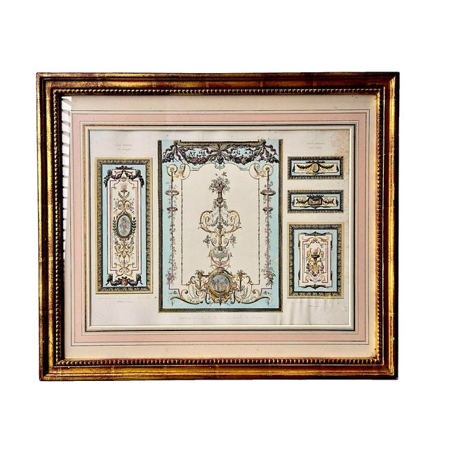 Mid 19th Century 19th Century French Architectural Engravings Framed, Set of 2 For Sale - Image 5 of 12