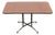 Vintage Italian Coffee Table in Wood and Brass, 1950s For Sale