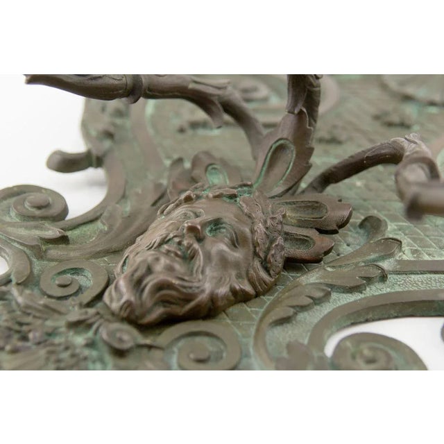 Metal Large 19th Century Neoclassical Style Bronze Wall Light For Sale - Image 7 of 18