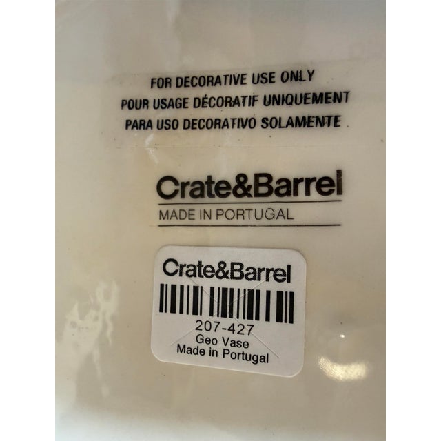 Crate & Barrel Crate & Barrel Geo Vase For Sale - Image 4 of 12