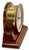 Fine Vintage Mid 20th Century Brass & Mahogany Ships Barometer & Thermometer by Esteemed Boston Maker "Chelsea" For Sale - Image 9 of 18
