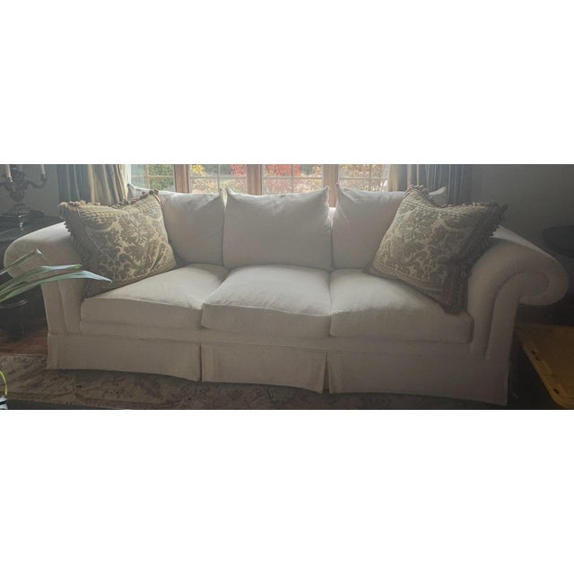 Kreiss Attributed to Kreiss Somerset Chenille Sofa For Sale - Image 4 of 7