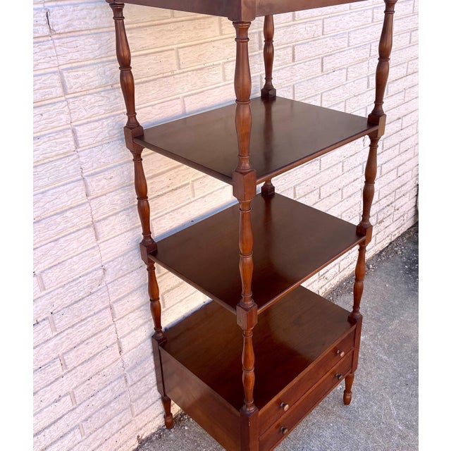 Vintage English Regency Style Etagere Display Shelf Chairish