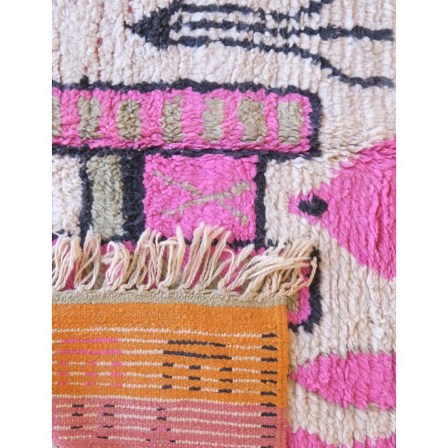 Cream Boujad Moroccan Rug - 9 X 5.8 Ft For Sale - Image 8 of 8